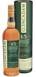 WHISKY GLENCADAM 15 YO WHITE PORT FINISH 0,7L / 46%