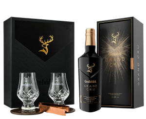 Whisky Glenfiddich Grand Cru 23 yo 0,7L / 40% + szklanki, podkładki i szczypce do lodu