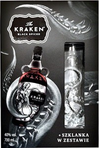 Rum Kraken Black Spiced ze szklanką 0,7L / 40%