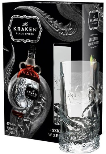 RUM KRAKEN BLACK SPICED ZE SZKLANKĄ 0,7L