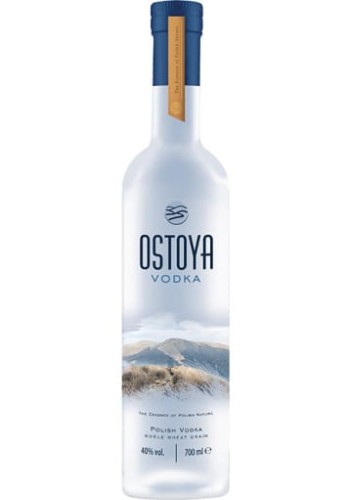 Butelka szklana wódki Ostoya o pojemności 0,7L