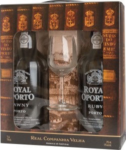Porto Royal Oporto Tawny + Ruby + kieliszek  0,75L / 19%
