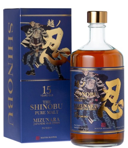 SHINOBU 15YO MIZUNARA FINISH PURE MALT