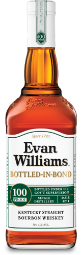 EVAN WILLIAMS BOTTLED-IN -BOND 100 PROOF