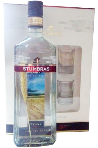 WÓDKA STUMBRAS Z KIELISZKAMI