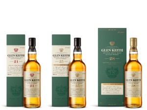 ZESTAW  WHISKY GLEN KEITH: 28YO, 25YO, 21YO