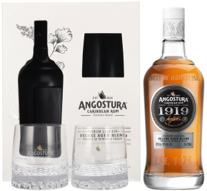 Rum Angostura 1919 Deluxe Aged Blend ze szklankami 0,7L / 40%