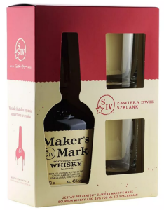 Bourbon Maker's Mark ze szklankami 0,7L / 45%