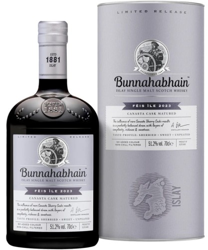 WHISKY BUNNAHABHAIN CANASTA CASK FEIS ILE 2023 0,7L / 51,2%