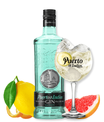 GIN PUERTO DE INDIAS CLASSIC Z KIELISZKIEM