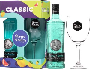 Gin Puerto de Indias Classic z kieliszkiem 0,7L / 40%