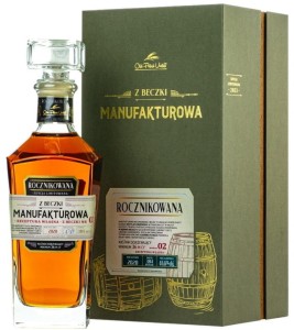 Wódka Manufakturowa Rocznikowana z Beczki 2023 Beczka 02 + 2 kieliszki 0,7L / 46,6%