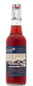 NALEWKA MAZURSKA KWAŚNA WIŚNIA Z OWOCAMI 0,5L / 30%