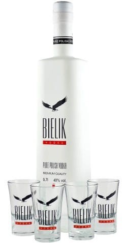 WÓDKA BIELIK + 4 KIELISZKI