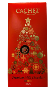 CZEKOLADA CACHET CHRISTMAS EDITION RED 100G