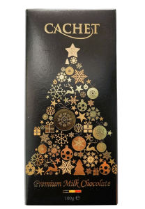 CZEKOLADA CACHET CHRISTMAS EDITION BLACK 100G