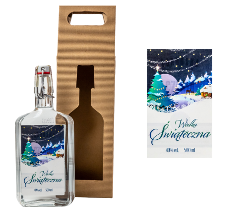 wódka świateczna choinka swiąteczna etykieta na wódkę.png