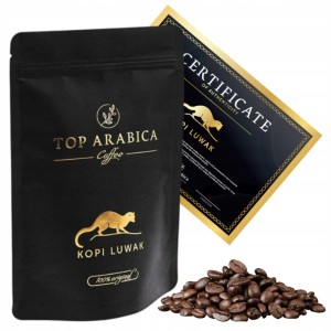 Kawa ziarnista Top Arabica Kopi Luwak Sumatra 50g + certyfikat autentyczności
