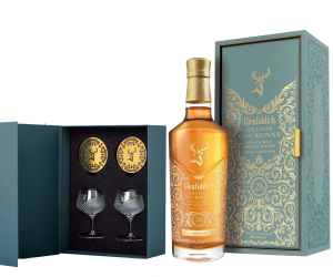 Whisky Glenfiddich Grande Couronne 26 yo + eleganckie kieliszki w pudełku