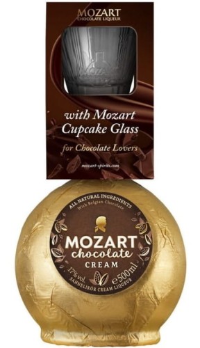 Mozart Chocolate Cream Gold + szklaneczka