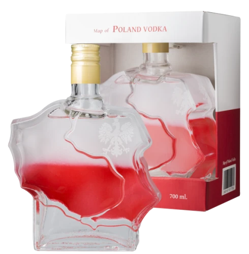 WHITE & RED MAPA POLSKI