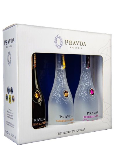 Wódka Pravda Zestaw miniaturek 3x 0,2L
