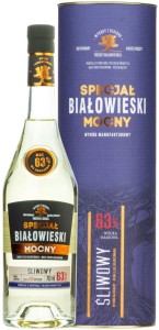 WÓDKA SPECJAŁ BIAŁOWIESKI MOCNY ŚLIWOWY TUBA 0,7L / 63%