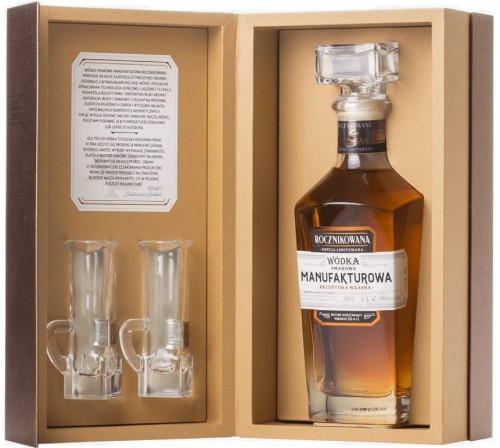 WÓDKA MANUFAKTUROWA ROCZNIKOWANA 2023 +2 KIELISZKI