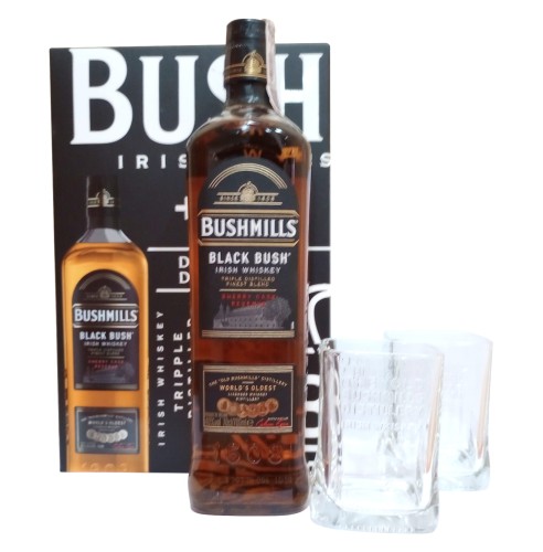 Bushmills Black Bush ze szklankami