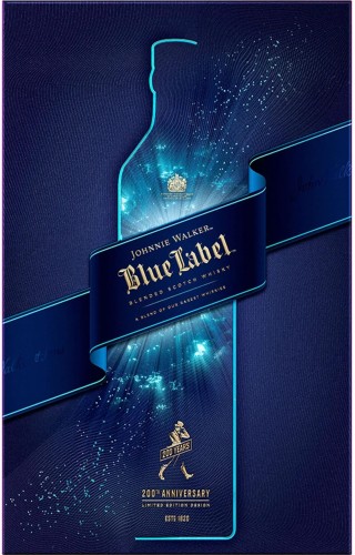 JOHNNIE WALKER BLUE LABEL 200TH ANNIVERSARY ZE SZKLANKAMI