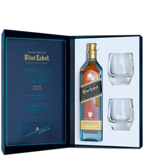 JOHNNIE WALKER BLUE LABEL 200TH ANNIVERSARY ZE SZKLANKAMI