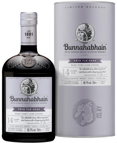 BUNNAHABHAIN 14 YO RUBY PORT CASK FEIS ILE 2024