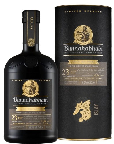 BUNNAHABHAIN 23 YO TRIPLE SHERRY CASK FEIS ILE 2024