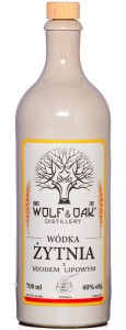WÓDKA WOLF & OAK ŻYTNIA Z MIODEM LIPOWYM 0,7L / 40%