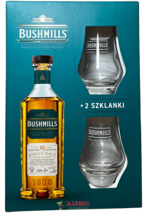 Whiskey Bushmills 10 yo ze szklankami 2024 0,7L / 40%