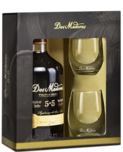 Rum Dos Maderas 5+5 PX Triple Aged ze szklankami 0,7L / 40%