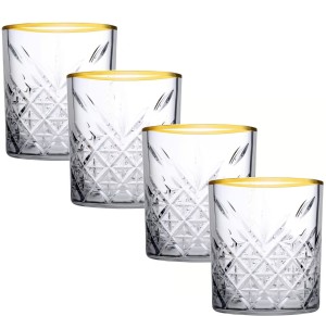 Szklanki niskie Pasabahce Golden 345ml - 4 szt 