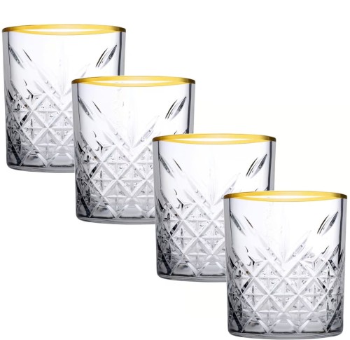 Szklanki niskie Pasabahce Golden 345ml - 4 szt