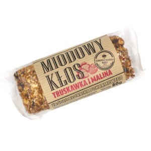 Lyson Baton Miodowy Kłos Truskawka i Malina 80g