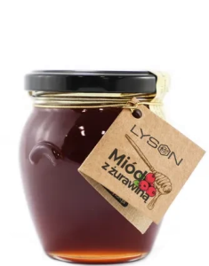 MIÓD Z ŻURAWINĄ 270G LYSON 