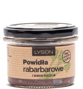 POWIDŁA RABARBAROWE Z MIODEM GRYCZANYM 200G LYSON