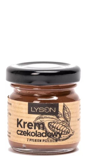 KREM CZEKOLADOWY Z PYŁKIEM PSZCZELIM LYSON 40G