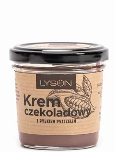KREM CZEKOLADOWY Z PYŁKIEM PSZCZELIM LYSON 100G