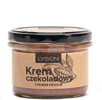 KREM CZEKOLADOWY Z PYŁKIEM PSZCZELIM LYSON 200G