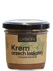 KREM ORZECH LASKOWY Z PYŁKIEM PSZCZELIM 100G LYSON 