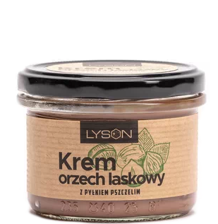 KREM ORZECH LASKOWY Z PYŁKIEM PSZCZELIM LYSON 200G