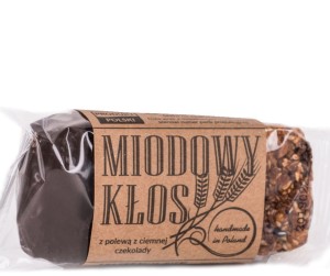 BATON MIODOWY KŁOS CIEMNA CZEOLADA 80G LYSON