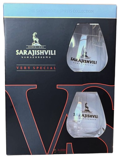 Sarajishvili VS + 2 szklanki