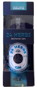 GIN 24 HERBS BOTANIC  0,7L / 40% + SZKLANKA 