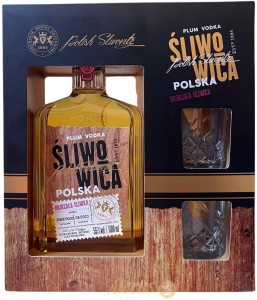 ŚLIWOWICA POLSKA  z 2 KIELISZKAMI 0,5L  / 55%